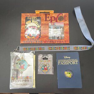 3 rare Employee Exclusive Disney passports Epcot collectibles Disneyana